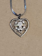 Order Of The Eastern Star OES Masonic Rhinestone Necklace 24” NOS New Old Stock  picture