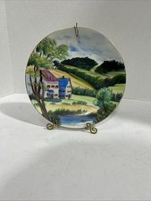 Rosetti Japan Painted Plate With Display Stand 8 Inch Plate picture