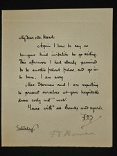 1890s Poet F.D. Sherman Autograph Letter Signed to Author Herbert D. Ward ALS picture