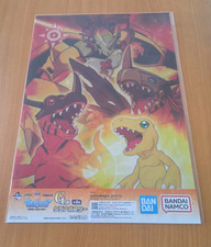 3x DIGIMON & 1x YU-GI-OH  Clear Poster  NEW  Great Condition picture