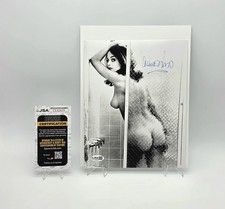 Lana Wood Signed 8x10 B&W Shower Modeling Photo Autograph JSA COA Hollywood picture