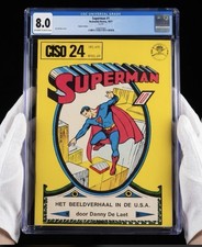 1977 Brabantia Nostra Dutch/Netherlands Edition Superman #1 Comic Book. CGC 8.0 picture