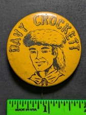 Vintage Davy Crockett Pinback Pin picture