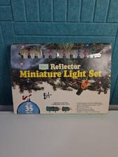 Vintage Sears Reflector Tulip 35 Lights Indoor/Outdoor Blinker Colors Christmas picture