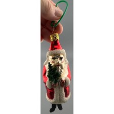 Vintage Ornament Christmas Santa Inge-Glas Germany Blown Glass Star Crown 5
