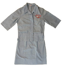 1960s American Red Cross Volunteer Nurse Uniform Dress & Jacket Vintage Vietnam picture