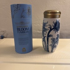 Ceramic Teavana 8 oz Tea Tumbler With Infuser, Blue Floral, New picture