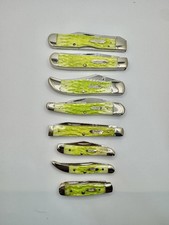 Case XX Key Lime Green Complete Knife Set - Limited Edition 2004 picture