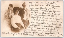 Vintage Real Photo Postcard RPPC Family Farewell Party Sep 14 1904 St. Louis MO picture