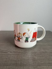 Starbucks Peanuts Ceramic Mug in Box, White/Green Multicolor Coffee & Tea picture