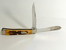Vintage CASE XX USA 5254 Genuine Stag Trapper Beautiful picture