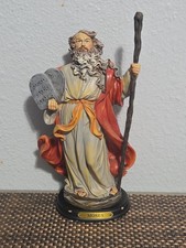 EBROS MOSES HOLDING STAFF & TEN COMMANDMENTS TABLETS STATUE 