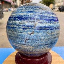17.72LB Large Natural Lapis Lazuli Quartz Sphere Large Crystal Ball Reiki Heal picture