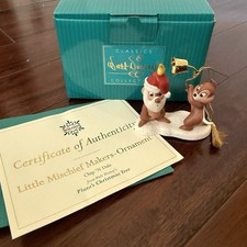 DISNEY WDCC CHIP & DALE LITTLE MISCHIEF MAKERS CHRISTMAS ORNAMENT PLUTO'S TREE picture