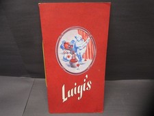 Vintage Luigi's Restaurant Menu with Napkin and Wine List  picture