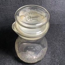 Vintage Hidden Valley Ranch Salad Dressing Glass Shaker w/ Lid Jar Carafe Bottle picture
