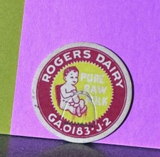Rare Vintage Stnd Milk Bottle Cap Rogers Dairy Gulfport Mississippi picture