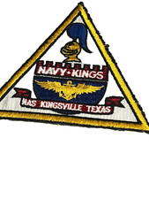 Vintage Original US NAVY PATCH NAVAL AIR STATION NAS KINGSVILLE TEXAS picture