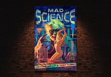 Mad Science Wild pin up Giclee Pin Up Metal Sign by Greg Hildebrandt 3 sizes picture