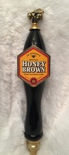 J W Dundee's Original Honey Brown Lager Beer Tap Pull Handle Man Cave Bee Finial picture