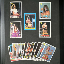 (D) 1987 1989 1990 Classic WWF Trading Card Lot of 18 Cards: Hulk Hogan & faves picture