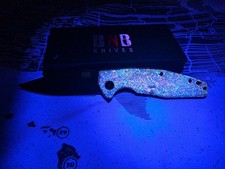 BNB UV reactive folding pocket knife picture