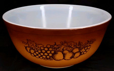 Vintage 1970s Pyrex Glass Old Orchard 403 Mixing Bowl Made In USA picture
