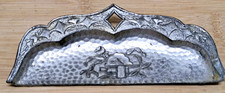 Vintage Aluminum Ornate Crumb Catcher Tray Made In Japan 3in Wide picture