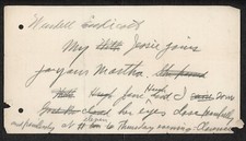 CLARENCE W BARRON GRIEF-STRICKEN LETTERS & TELEGRAMS AFTER HIS WIFE PASSES AWAY picture