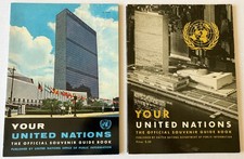 Lot 2 Vintage Your United Nations Souvenir Guide Books 1957 1960 Mid Century picture