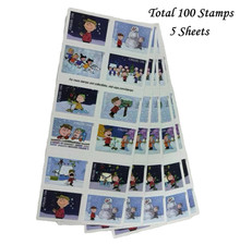 100 Charlie Brown Xmas Holiday Collectible MNH Peanuts Cartoon Vintage picture