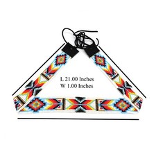 Nation New Native American Jewelry Hatband Hand Beaded Hat Band New Multi Color picture