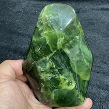 Polished Green Nephrite Jade Freeform 560g Crystal Healing Stone Mineral Rock picture