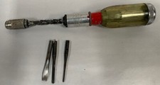 Vtg STANLEY No. 233 Yankee Handyman Spiral Ratchet Push Drill Screwdriver (A5) picture