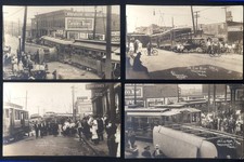 RPPC Six Streetcar Riots, Muskegon, Michigan 1919, One Columbus, Ohio 1910 picture