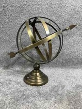 Brass Armillary Sphere w Arrow Nautical Maritime Astro Globe Sundial 11 Inch picture