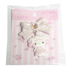 Sanrio My Melody Brooch Pin Fairytale Marchen Party Ribbon Dangling Swaying picture