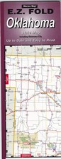 Oklahoma Laminated EZ Fold Road Map   picture