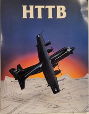 Vintage Lockheed HTTB C130 Hercules Testbed Aircraft 6-Panel Promotional Brocher picture
