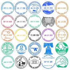 National Park Passport Cancellation Stamp Stickers - Custom Passport Stamps picture