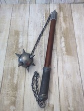 Medieval Mace with Chain & Wood Handle 1.8 Pound Ball picture