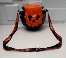 Disney Parks Poisoned Apple Cauldron Orange Light-Up Popcorn Bucket picture