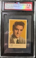 1962 DUTCH GUM ELVIS PRESLEY STAR BILDER A #97 H/C KSA 7.5 NM CENTERED picture