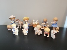 Enesco Country Cousins Lot 13pcs Farm Friends Horse Geese Pigs Kitty Rabbit Pup picture