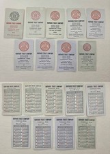 1932-1945 antique HARVARD TRUST COMPANY cambridge ma belmont 7pc CALENDAR lot picture