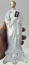 Antique 18/19thC. French Old Paris Porcelain St. Joseph Figure Holy Statue  21cm picture
