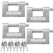 71/80-4PS Stainless Steel D-Shaped Padlock with Stainless Steel Keys for Gara... picture