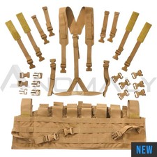 NEW USMC Chest Rig, Tactical Assault Panel TAP Vest Ibiley + Repair Kit Coyote picture
