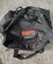 Disney ESPN Club Black Duffel Bag Nostalgia 90s Vintage Disney World Y2K Rare picture