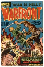 Warfront #8 1952- HAND TO HAND- Golden Age Korean War -FN- picture